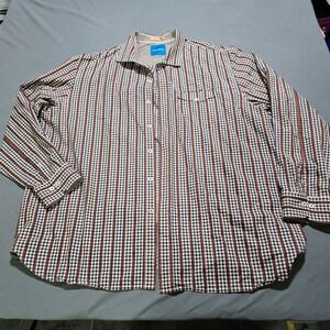 Tommy Bahama Button Down Shirt Mens 2XL Multicolor Gingham Plaid Cotton‎